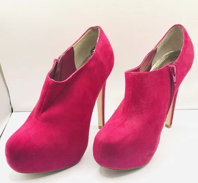 £12.99 • Buy Red Herring Pink Faux Suede Ankle Boots UK Size 5 / 38