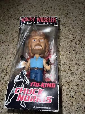 Funko Wacky Wobbler: Chuck Norris 2011 Talking Bobble Head Open Box • $20