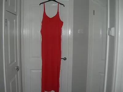 £9.99 • Buy Marks & Spencer Beachwear Ladies Bright Orange Sun Dress Size 22 Reg New Tagged 