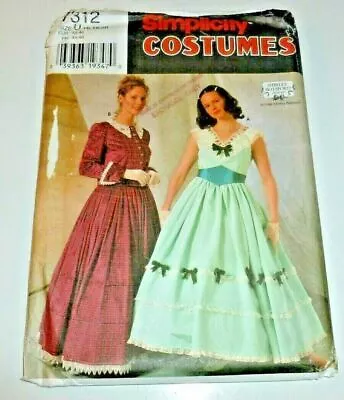 Civil War 18th Century GWTW Dress Cape Skirt Costume Sewing Pattern 16-20 LARP • $16.99