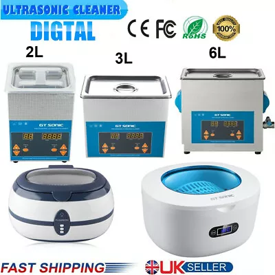 0.5-6.5L Professional Digital Ultrasonic Cleaner Ultra Sonic Bath Cleaning Tank • £149.99