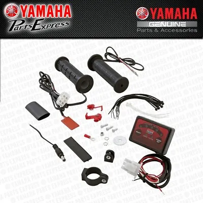 New Yamaha Grizzly Kodiak Yfm 350 450 550 700 4x4 Eps Oem Atv Heated Grips Set • $174.95