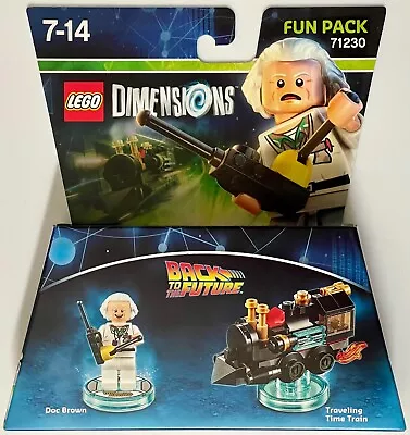 LEGO DIMENSIONS 71230 BACK TO THE FUTURE FunPack Doc Brown Travelling Time Train • $42