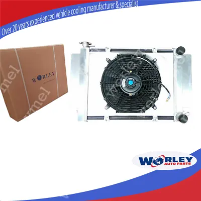 Aluminum Radiator RX2 RX3 RX4 RX5 RX7 For Mazda With Heater Pipe Shroud Fan • $224