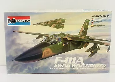 Monogram F-111A Swing Wing Fighter 1:48 Plastic Model Kit 5804 New Open Box • $39.95