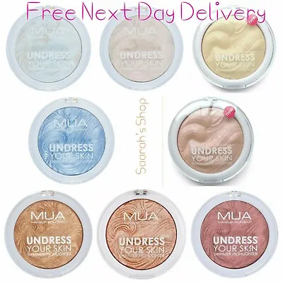 MUA Highlighter Pressed Powder Shimmer Undress Your Skin UYS Blusher Lightweight • £4.99