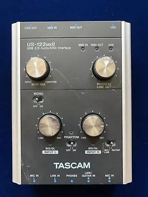 Tascam US-122mkii Audio Midi XLR/mic Component And 1/4” Interface • $15