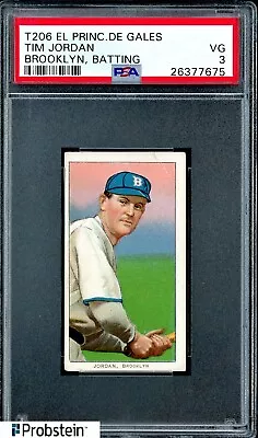 T206 Tim Jordan Batting Brooklyn El Principe De Gales EPDG RARE BACK PSA 3 VG • $76