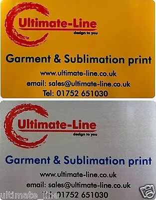 £3.99 • Buy Aluminium Metal BUSINESS CARDS Membership Cards Loyalty PROFESSIONAL Print 
