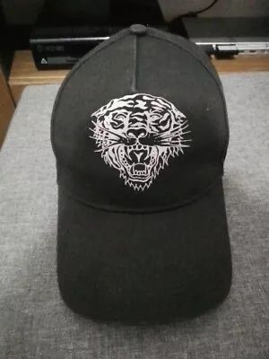 Ed Hardy Black Baseball Cap Tiger Logo • £11.81