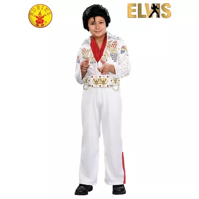 Rubie's Licensed Elvis Children's Deluxe Dress Up Costume Size L **FREE DELIVERY • $64.95