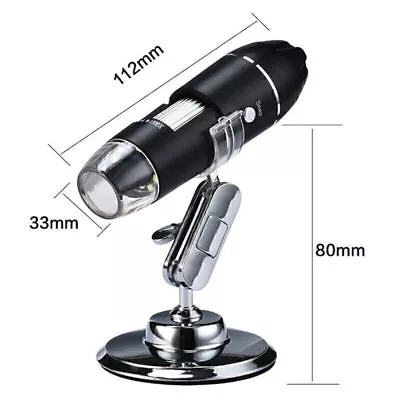 1600X 8LED USB Microscope Digital Electronic Magnifier HD Endoscope Camera Video • $18.42