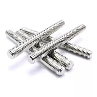 £11.39 • Buy M2-M20 Threaded Rod Full Thread Stud Bar Bolts Metric A2 Stainless Steel