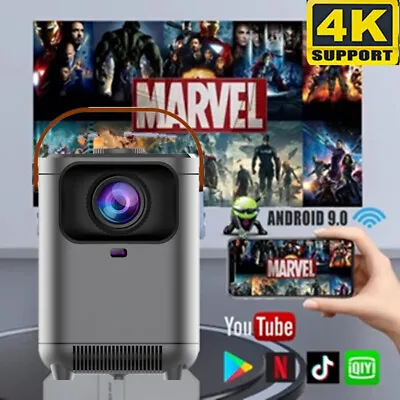 5G 4K Proyector 1080P HD WiFi Bluetooth LED Mini Home Theater Projector Cinema • $79.99