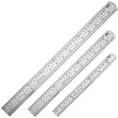 Ruler Metal Straight Edge Ruler Stainless Steel Ruler 6 Inch 12 Inch 16 Inch Rul • $13.66