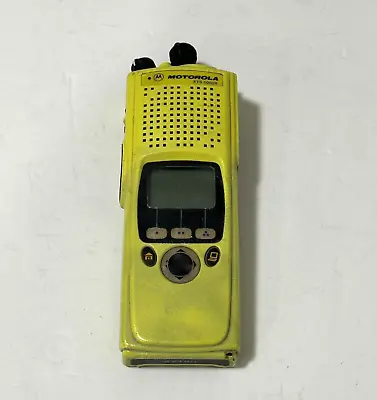 Yellow Motorola XTS 5000R 700/800 P25 Radio H18UCF9PW6AN No Battery/Antenna #14 • $60.75