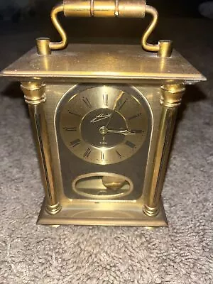 $99.95 • Buy Vintage Schmid West German 8 Day Shelf Clock. Clockwork Mechanism. Working !
