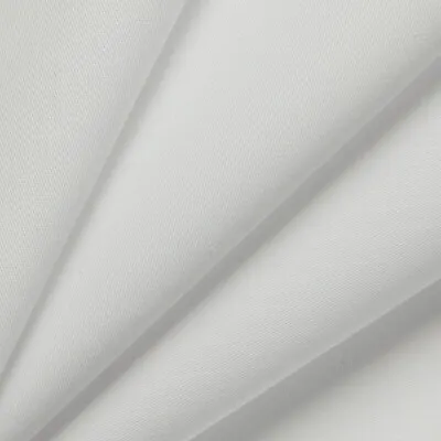 WHITE Curtain Lining Poly-cotton Crease Resist PER METRE • £2.90