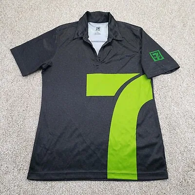 7 Eleven Size Small Womens Polo Shirt Uniform Work Short Sleeve Black Green • $22.49