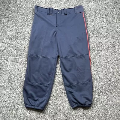 Mizuno Womens Softball Pants Size XL NEW Fastpitch Baseball Blue Elastic Red • $9.97