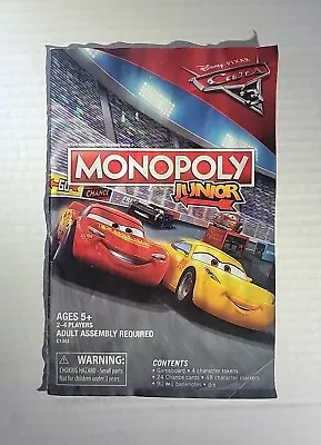 2015 MONOPOLY Junior DISNEY Cars PIXAR Guide Rules Booklet Manual Instructions • $1.44