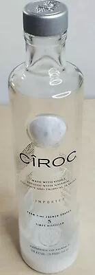 Empty Ciroc Glass Bottle Clear 750ml With Original Lid 12.5” Tall 2 7/8” Wide • $13.64