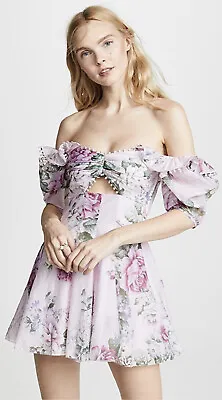 💜 ALICE MCCALL - Peony Mini Dress - Size 6 Au - Lilac - Worn Once/EUC -RRP $390 • $130
