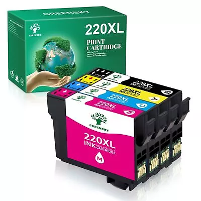 T220XL 220XL Ink Cartridges For Epson WF-2630 XP-320 WF-2760 WF-2750 Printer Lot • $6.50