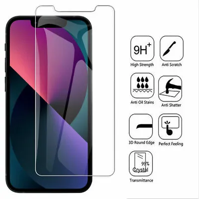2 Tempered Glass Screen Protector For IPhone 14 13 12 11 Pro XS Max XR 8 7 Plus • $4.44