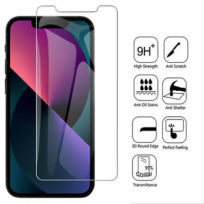 2 Tempered Glass Screen Protector For IPhone 14 13 12 11 Pro XS Max XR 8 7 Plus • $4.54