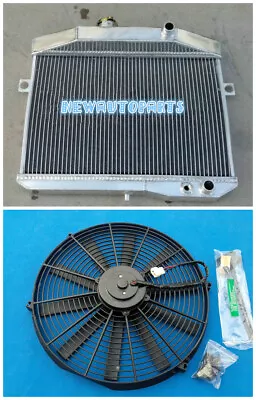 Aluminum Radiator & Fan For 1959-1970 Volvo Amazon P1800 B18 B20 Engine GT MT • $195