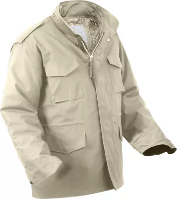 Khaki Military M-65 Field Coat Army M65 Jacket • $110.99