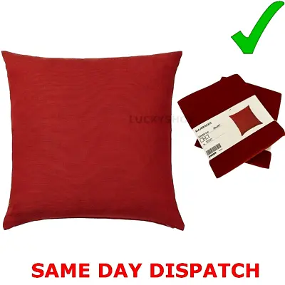 £5.99 • Buy New IKEA Majbraken Red Cushion Cover 50cm X 50cm 100% Cotton Zipper Makes