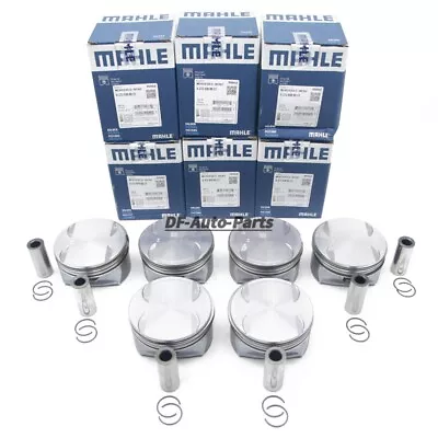 6PCS MAHLE Pistons Rings Set For Mercedes-Benz C350 W204 E350 W211 S350 3.5 M272 • $448