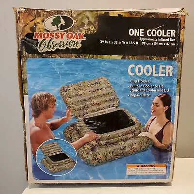 Mossy Oak Obsession Cooler Inflatable Pool Cooler With Cup Holders New • $19.99