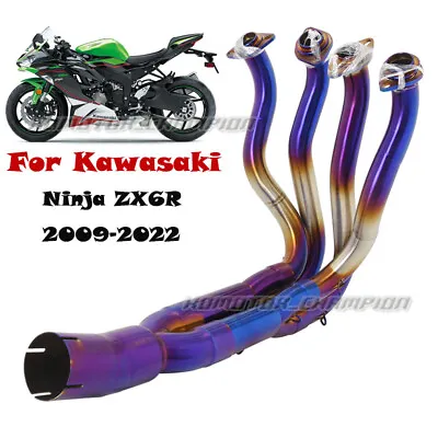 For Kawasaki Ninja ZX6R 2009-2023 Motorcycle Exhaust Front Link Pipe Header Slip • $295.68