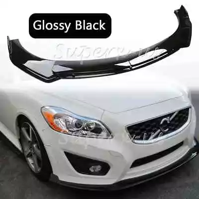 For Volvo C30 C40 C70 Front Bumper Lip Splitter Spoiler Body Kit Gloss Black • $52.95