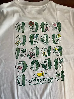 SALE!! 2024 Masters Tournament Golf Course Grid Layout Botanical T Shirt S-5XL • $7.99