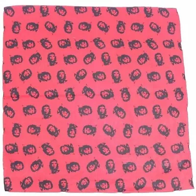 Bandana Che Guevara Silhouette On Red 1pce 54cm 100% Cotton Head Wrap Scarf • $5.99