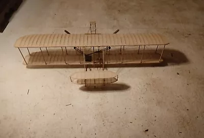 1903 Wright Flyer Model Paul K. Guillow Kit 1202 Completed W/ Stand • $25