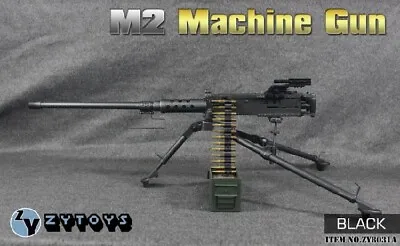 ZY TOYS 1/6 Scale US Army M2 Machine Gun With Metal Bullet Chain New Version • £32.10