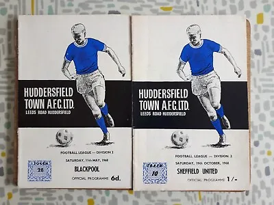 £1.95 • Buy Huddersfield Town Home Programmes - (Season 1967/8 & 1968/9  Collection X2) VGC