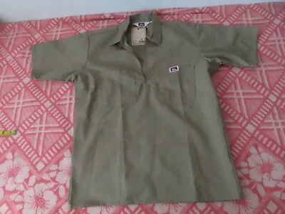 Ben Davis Khaki Work Shirt 1/2 Zip Size M Vintage Skate Work Made In Usa NWT • $112.50