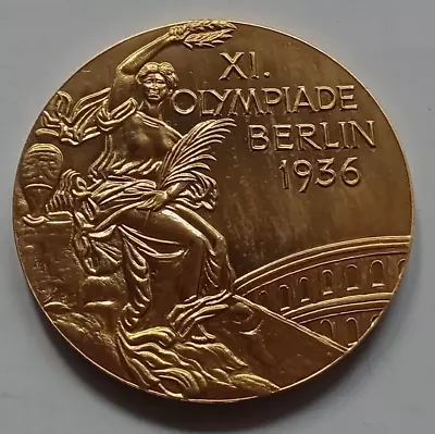 Winner Medal  XI. Olympic Games BERLIN 1936 - Gold Platet  !!  EXTREM RARE • $34.99