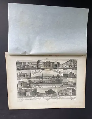 1860s Engraving Souvenir De Genève (Rive Gauche) Album Der Schweiz Ch. Krusi • $25