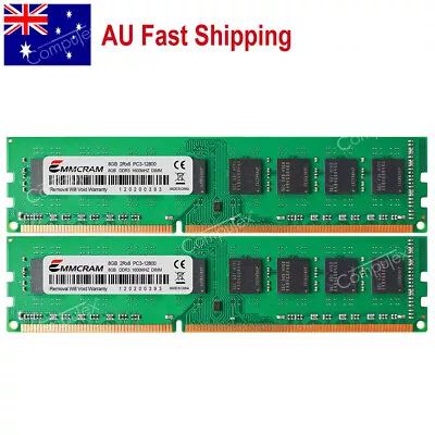 AU 16GB 2X8GB DDR3-1600Mhz Desktop UDIMM Memory For Intel Core I7-3770 Processor • $50.99