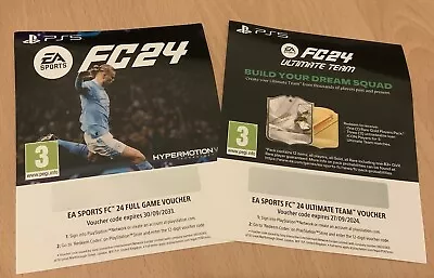 EA Sports FC 24 And Ultimate Team PlayStation 5 PS5 digital Codes  • £32.95