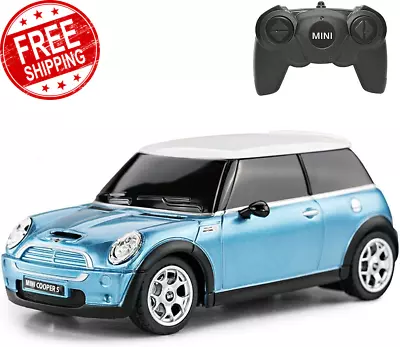 RC Mini Cooper Toy Car 1/24 Mini Cooper S Remote Control Car – Sky Blue • $65.91