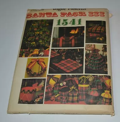 Vintage Vogue Christmas SANTA PACK III Pattern Crafts Décor Transfers 1541 Uncut • $5.99