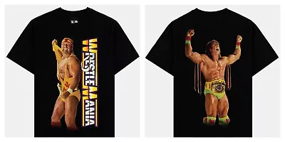 Hulk Hogan V Ultimate Warrior WrestleMania T Shirt Mens Large New SP X WWE • $22.99